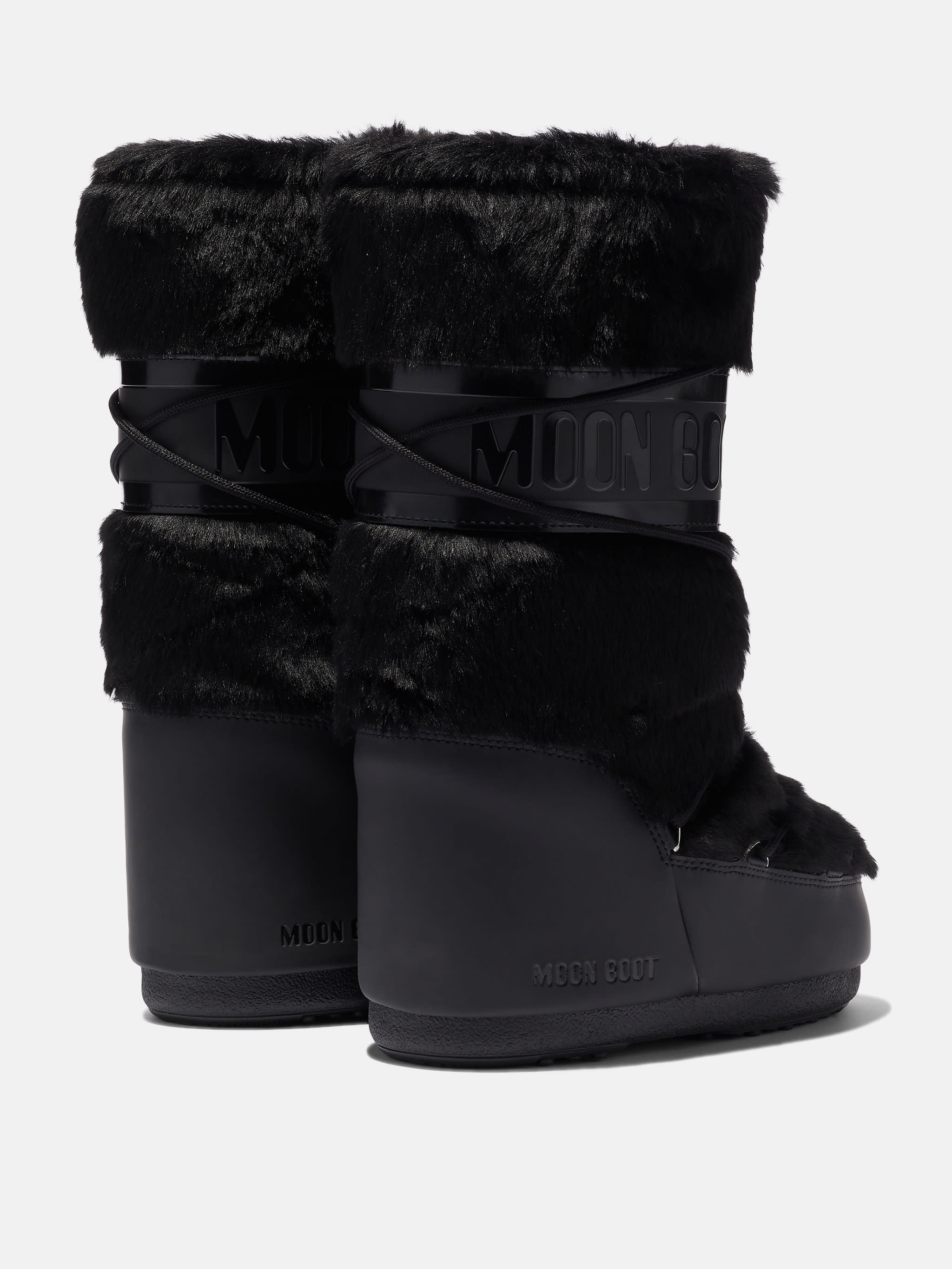 ICON SCHWARZE KUNSTWOLLEN-BOOTS