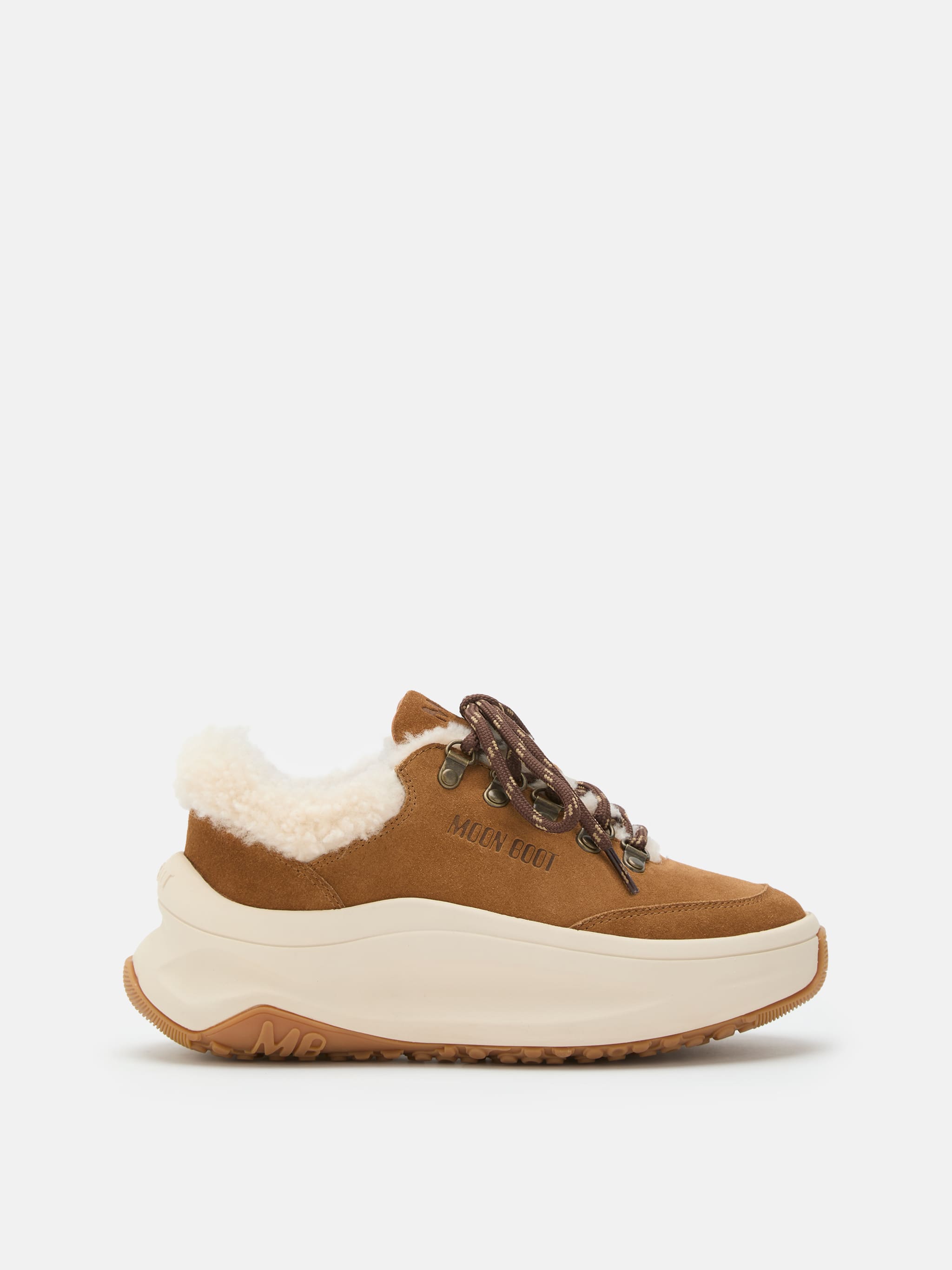 MOON247 CITY BROWN SCHAFWOLL-SNEAKERS