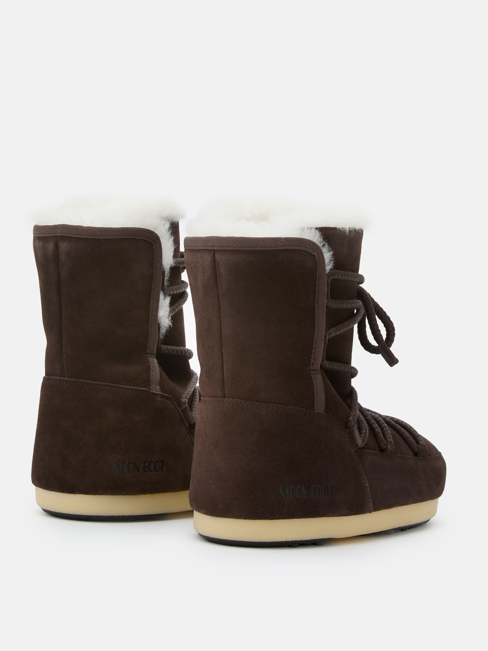 EVX DUNKELBRAUNES SUEDER UND SCHAFWOLLSTIEFEL