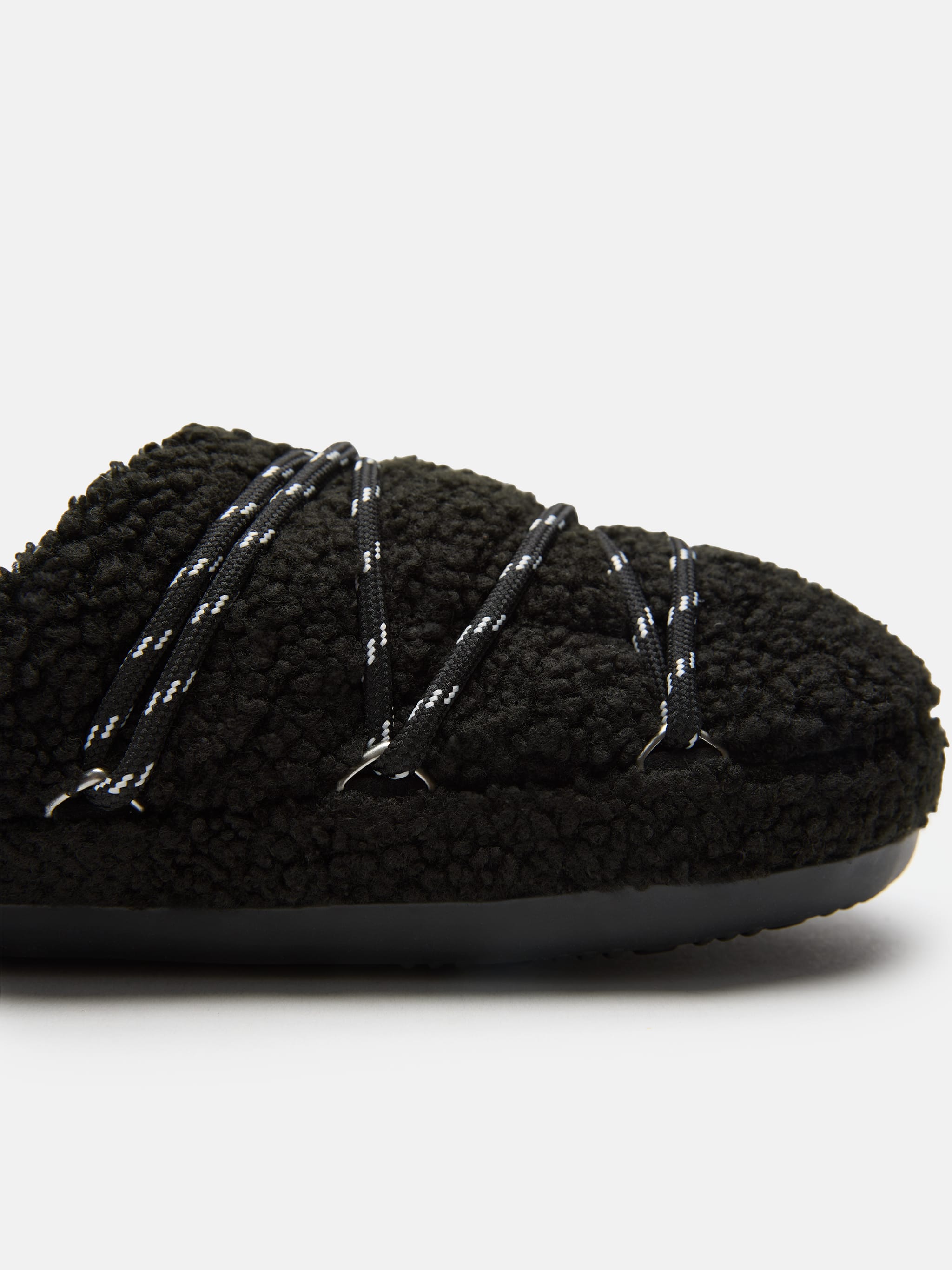 TEDDY-SLIPPER SCHWARZ