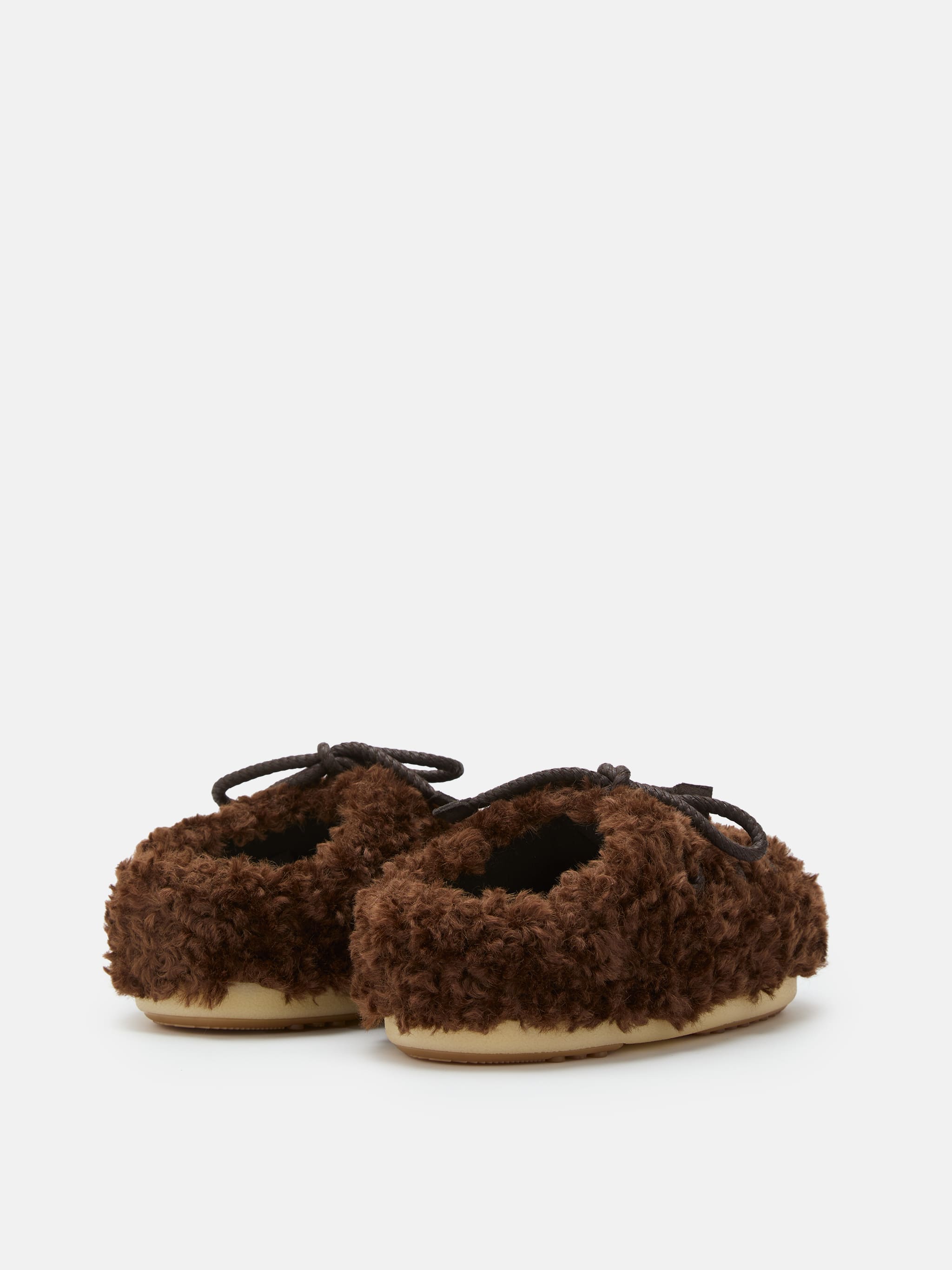 EVX DUNKELBRAUN CURLY MULES