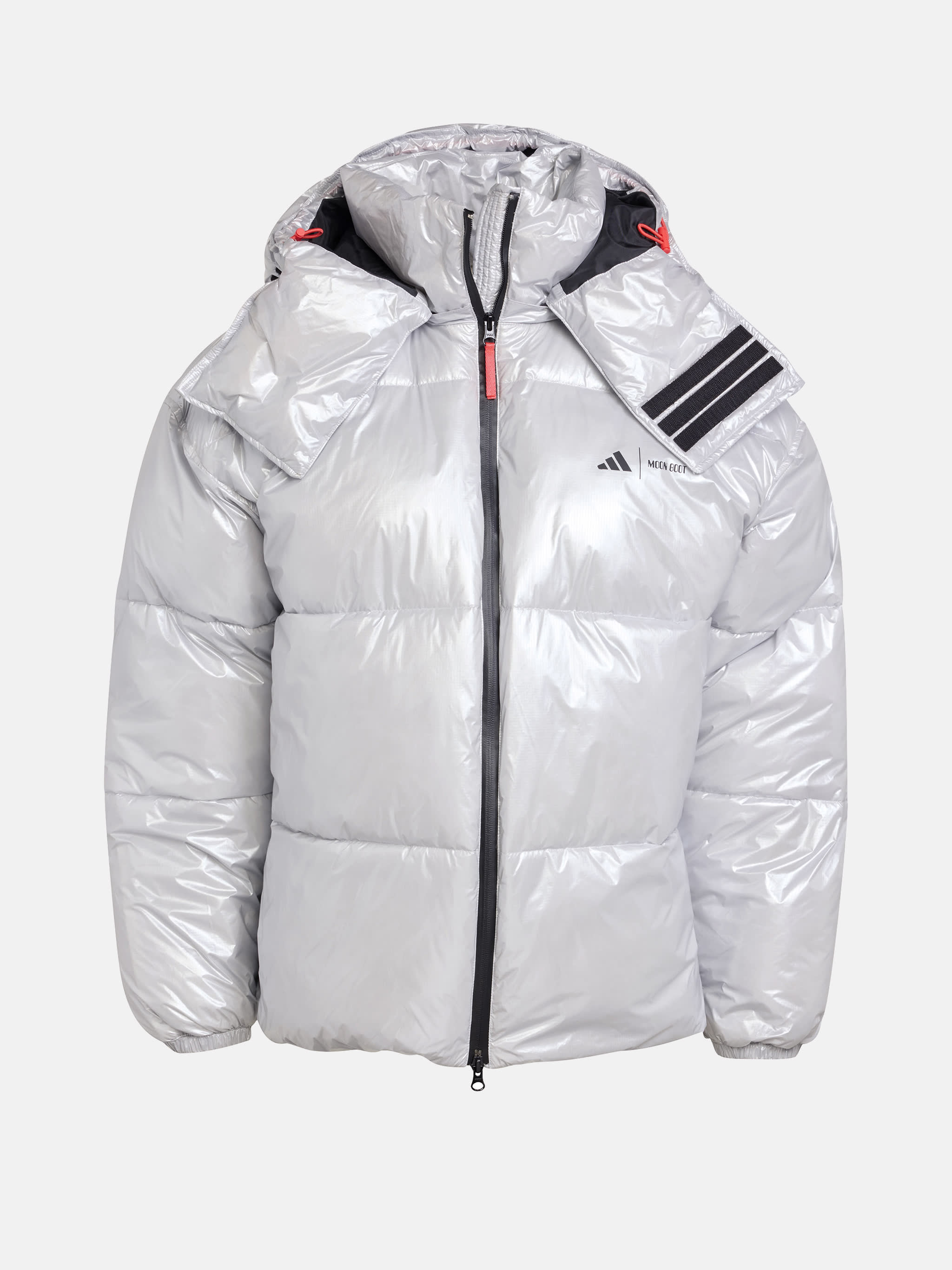 ADIDAS X MOON BOOT SILBER-PUFFER-JACKE
