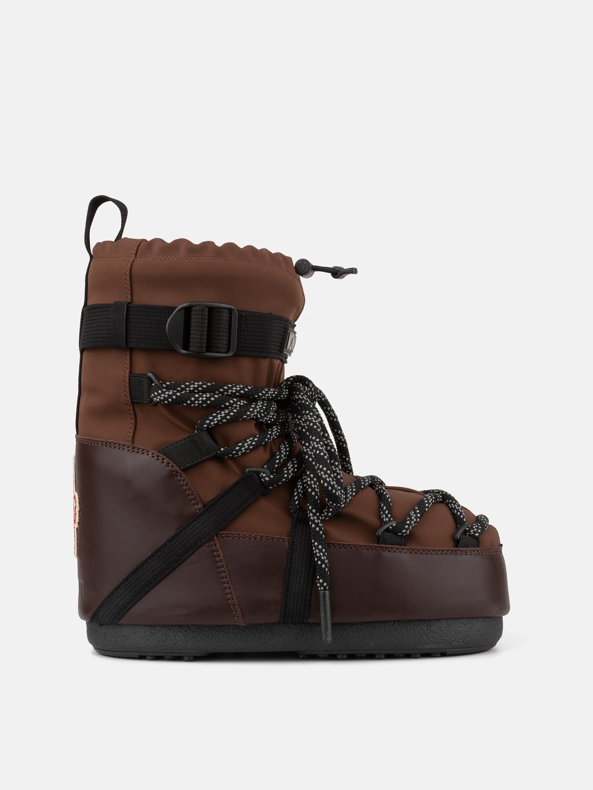 MOON BOOT X MONCLER GRENOBLE ICON LOW MOKA BROWN STIEFEL