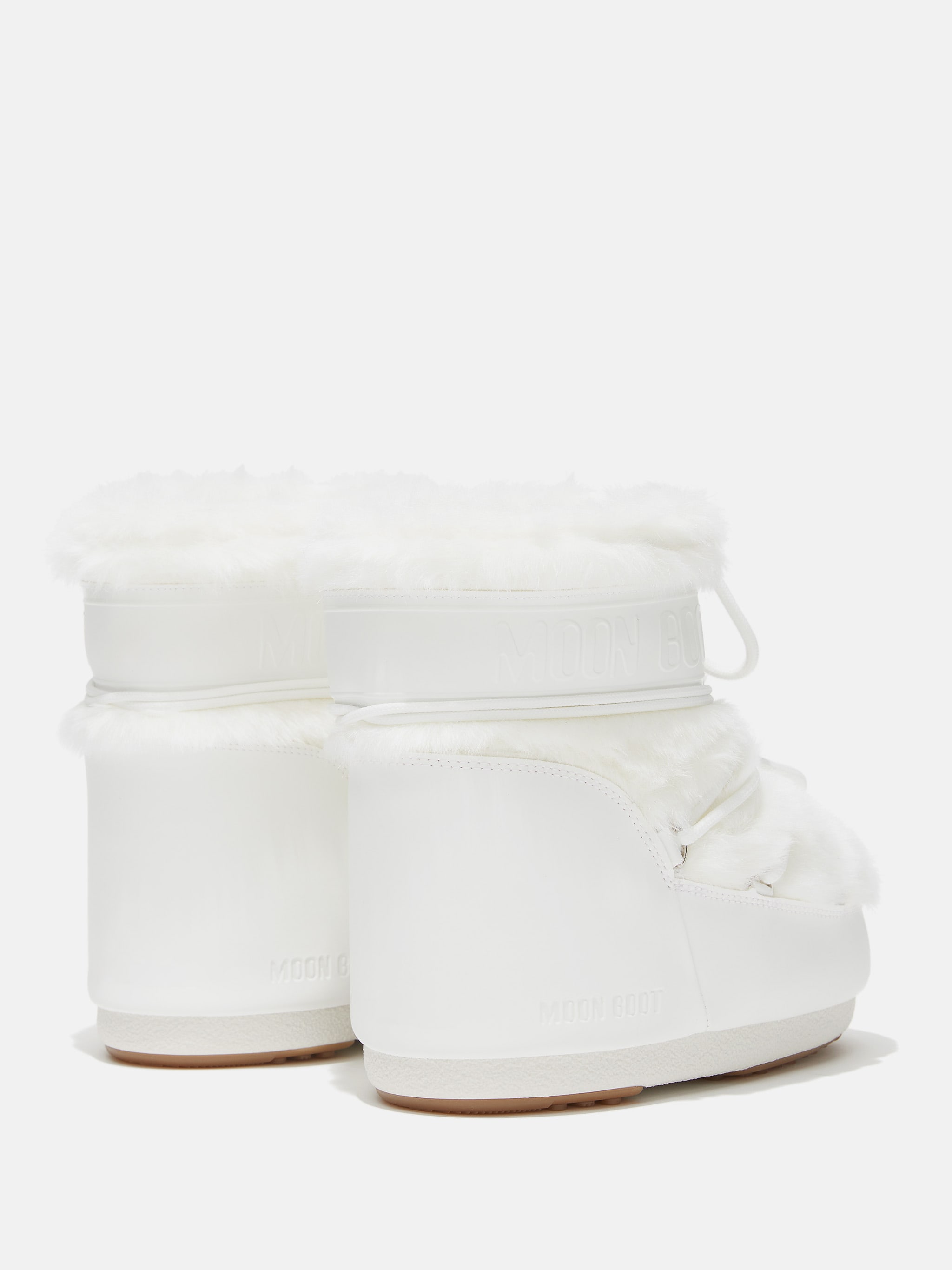 ICON LOW WEISS KUNSTWOLLEN-BOOTS
