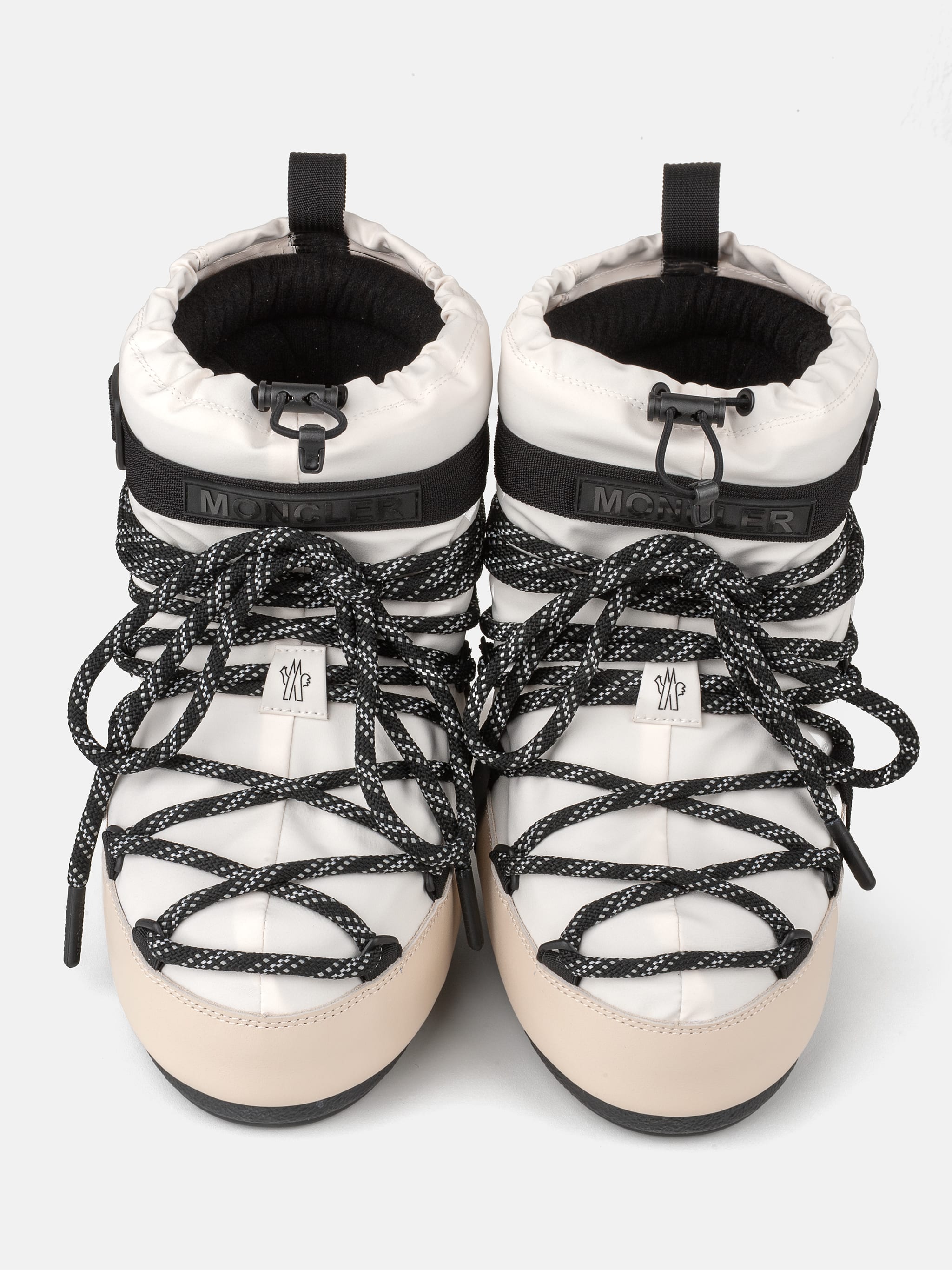MOON BOOT X MONCLER GRENOBLE ICON LOW WEIßE STIEFEL