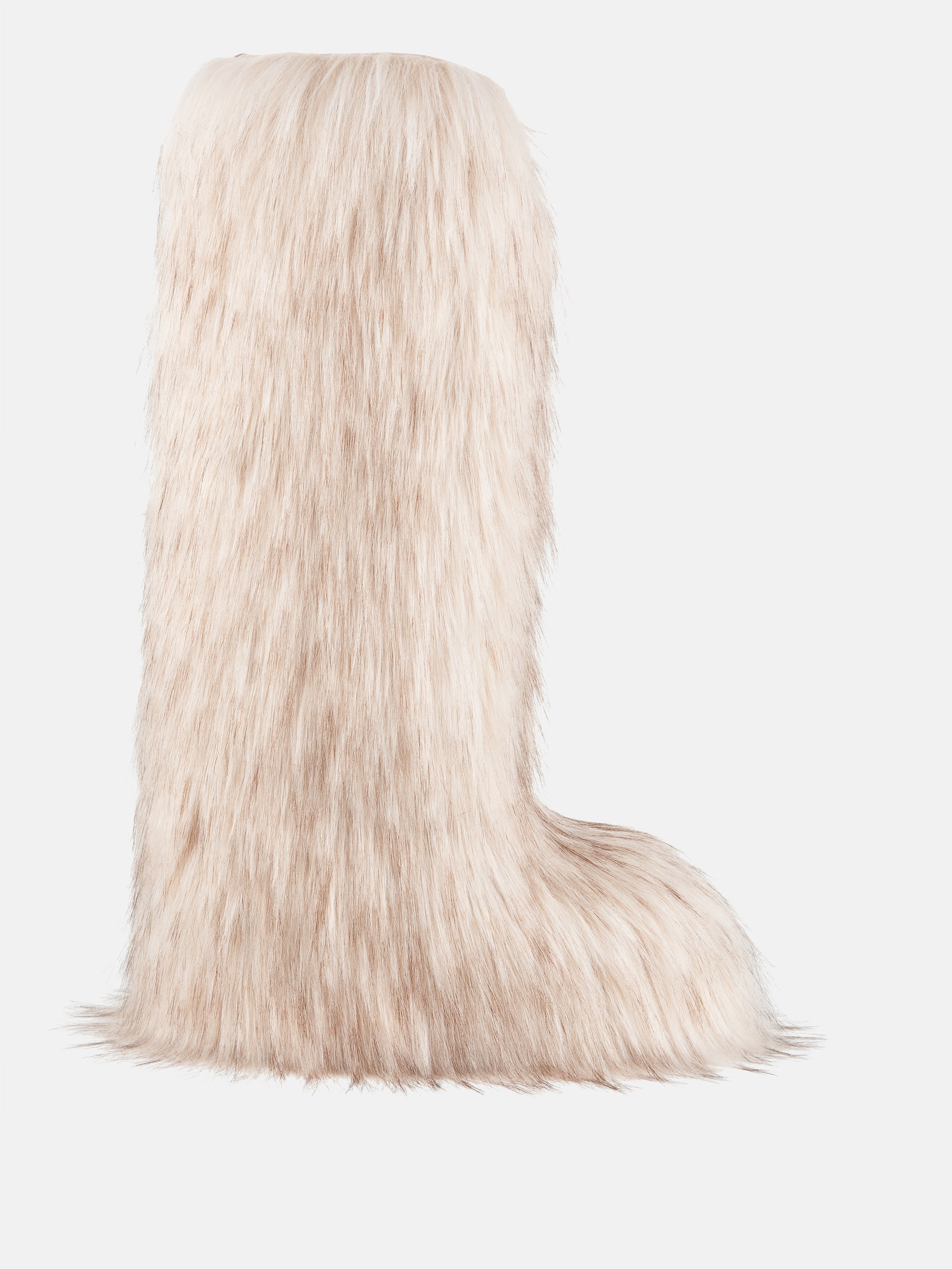 Jacquemus + Moon Boot Icon Yeti High White Kunstpelz-Stiefel