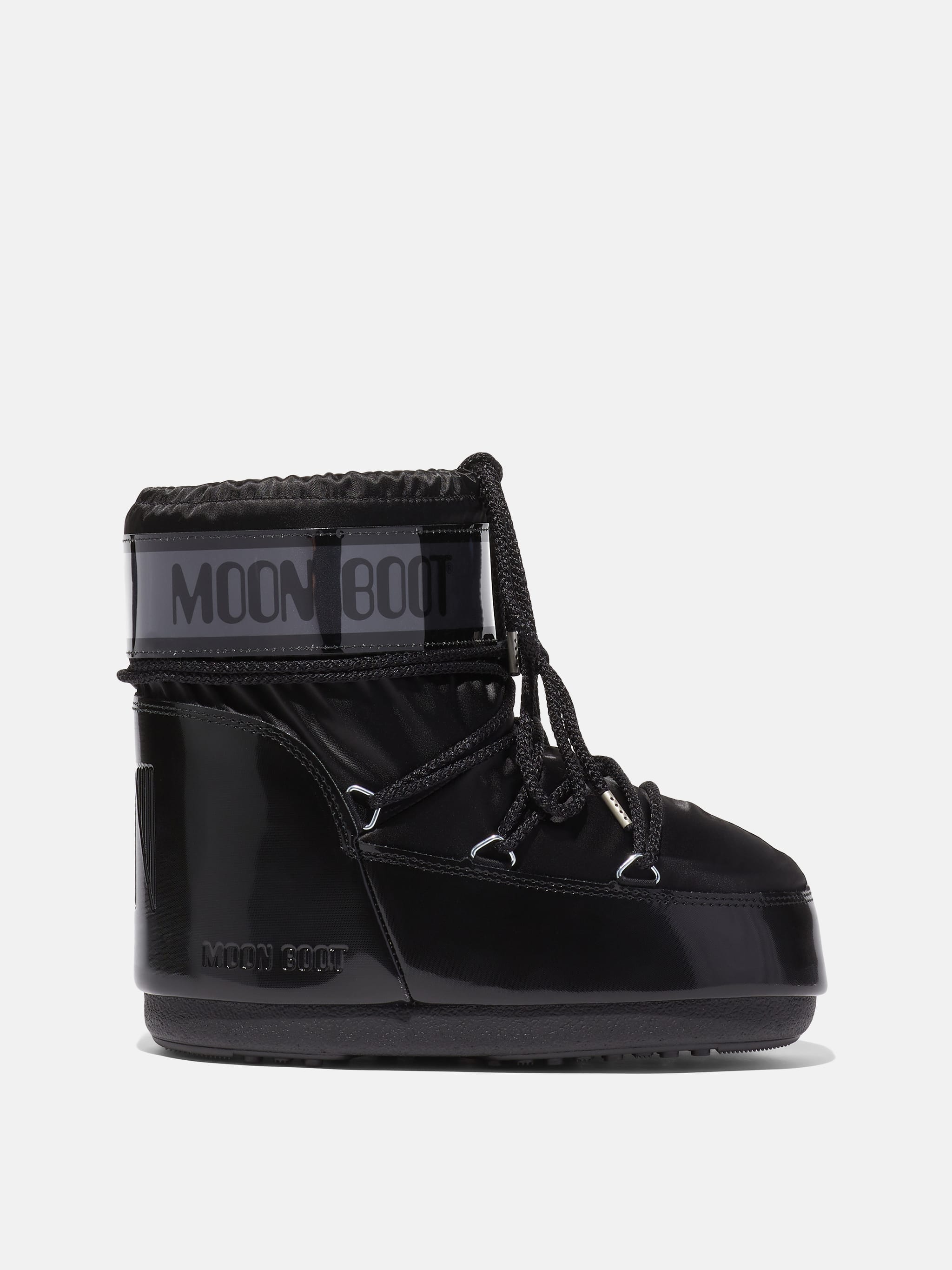ICON LOW GLANCE BLACK SATIN STIEFEL