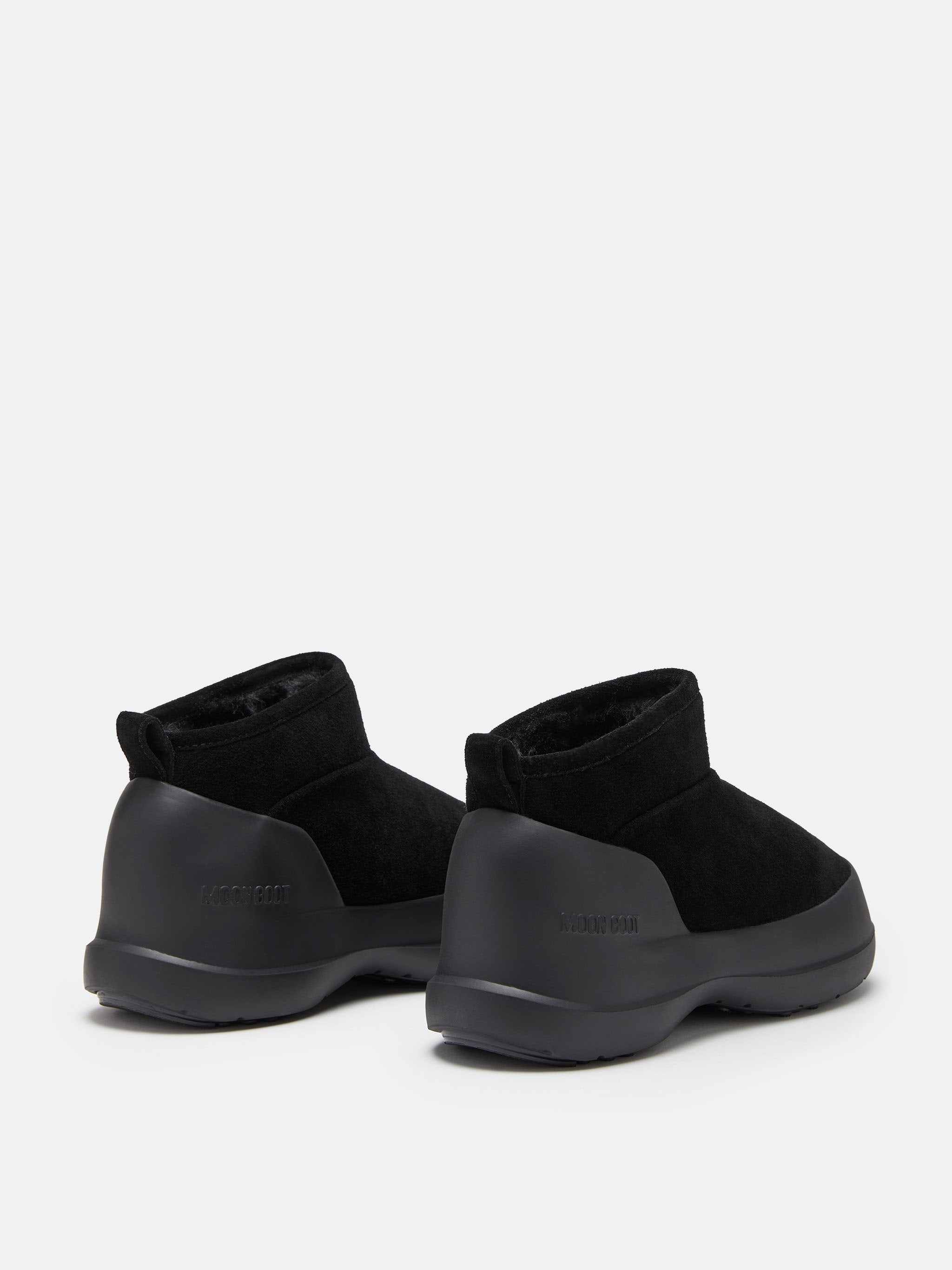 MEZZALUNA SCHWARZE SUEDER NIEDRIGE STIEFEL