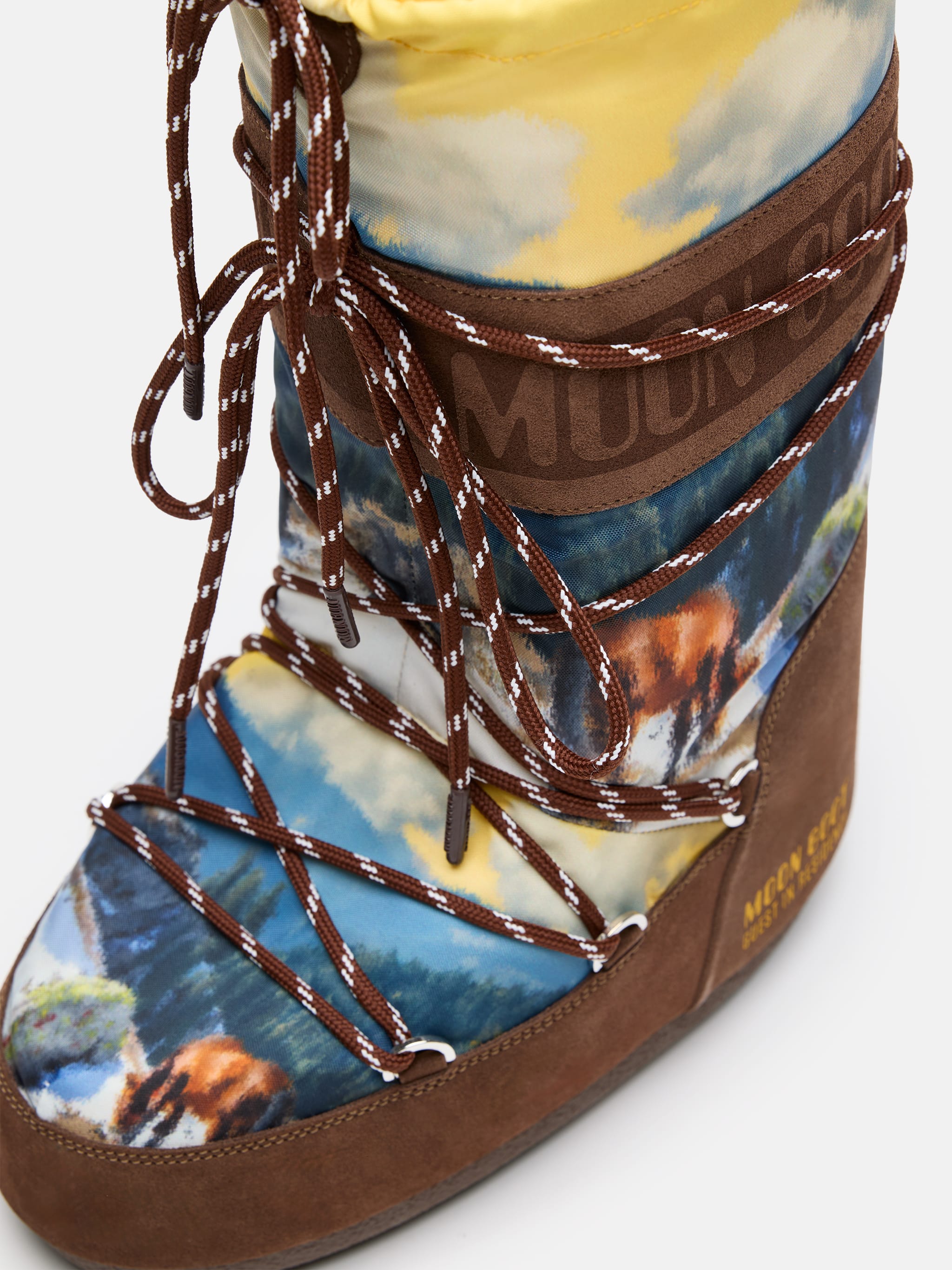 MOON BOOT X GUEST IN RESIDENCE ICON HIGH POSTCARD COCOA STIEFEL