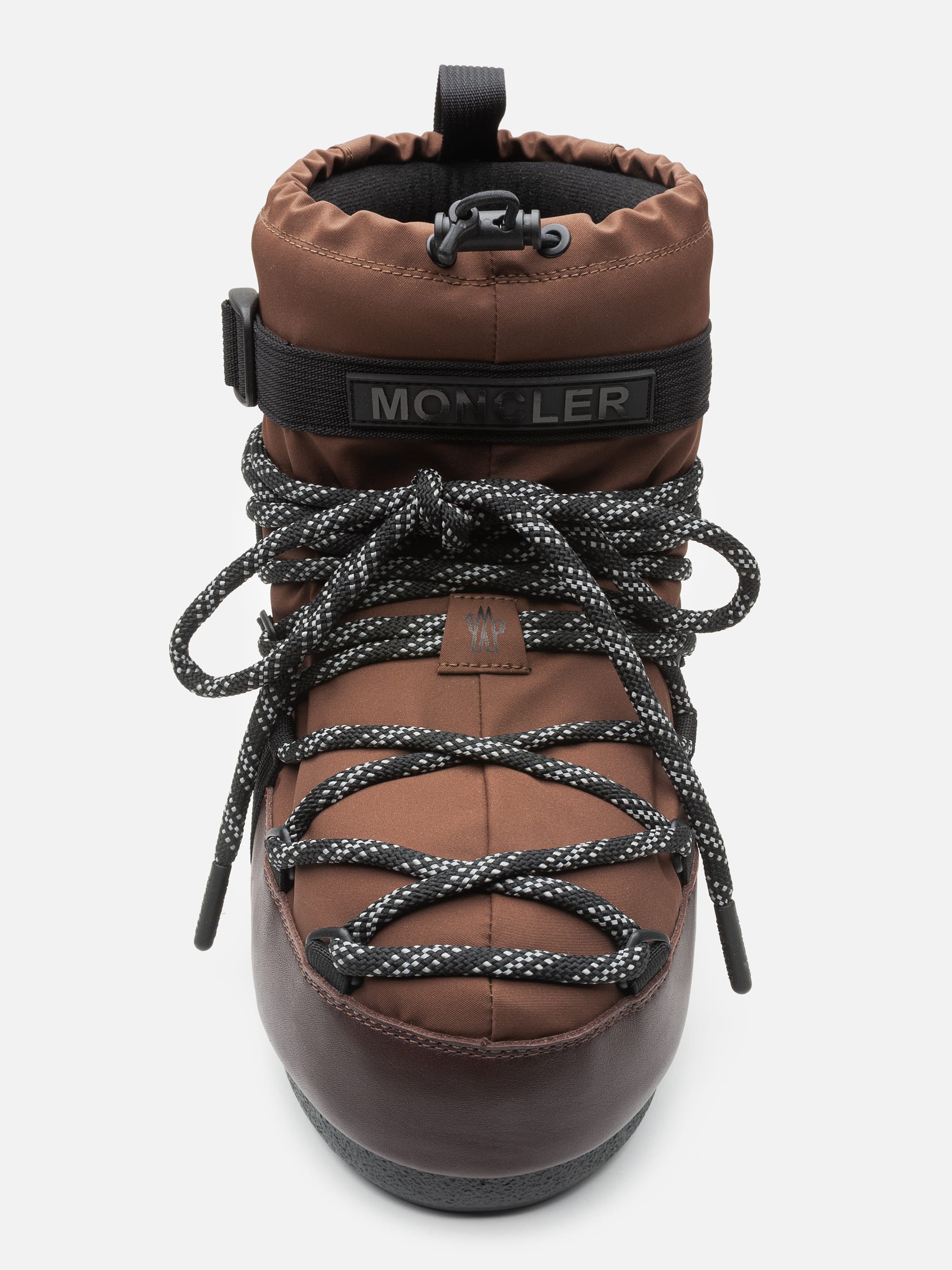 MOON BOOT X MONCLER GRENOBLE ICON LOW MOKA BROWN STIEFEL