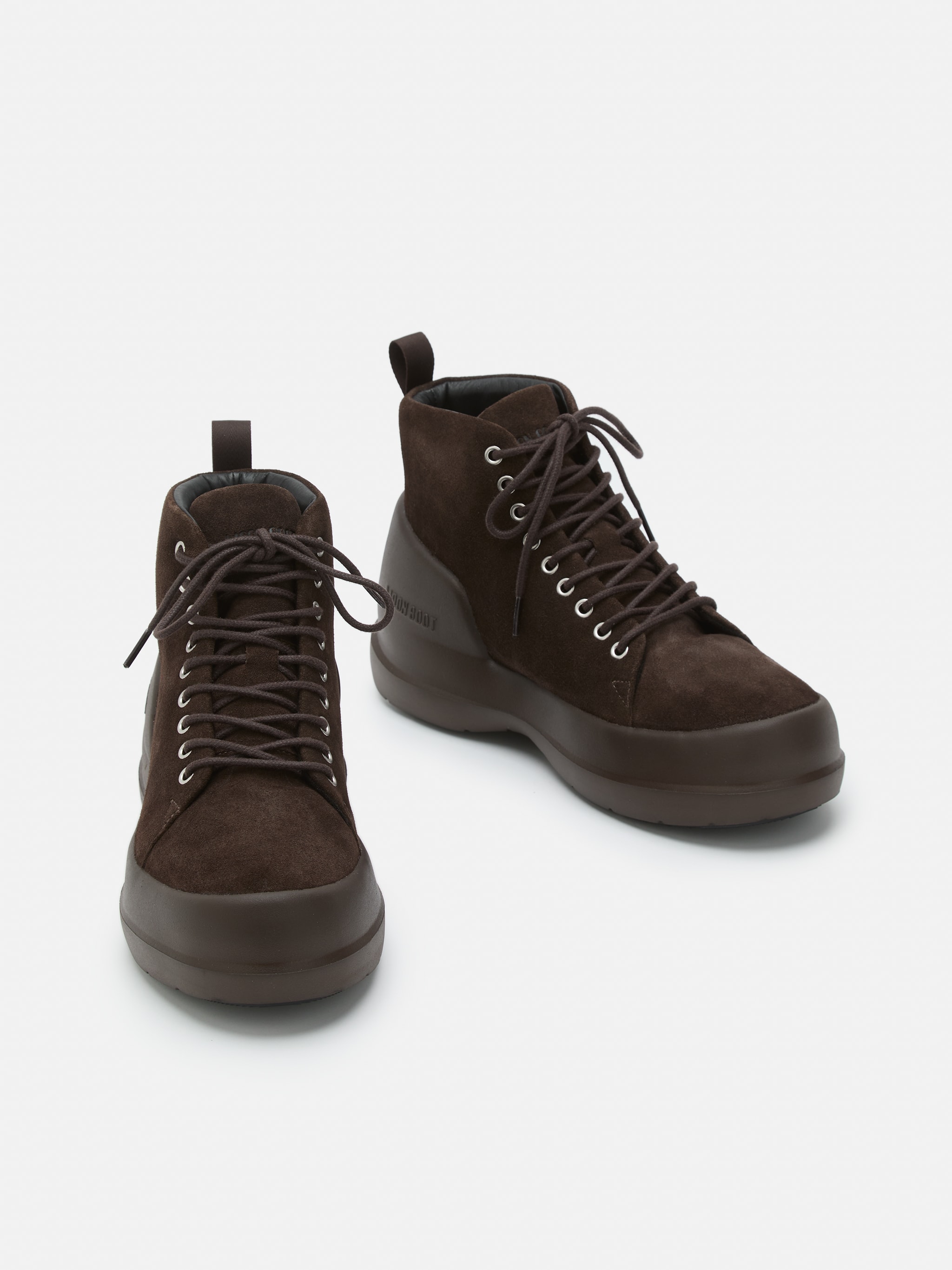 MEZZALUNA DUNKELBRAUN SCHAFLEDER ZEHE-BOOTS MIT MITTELER HÖHE