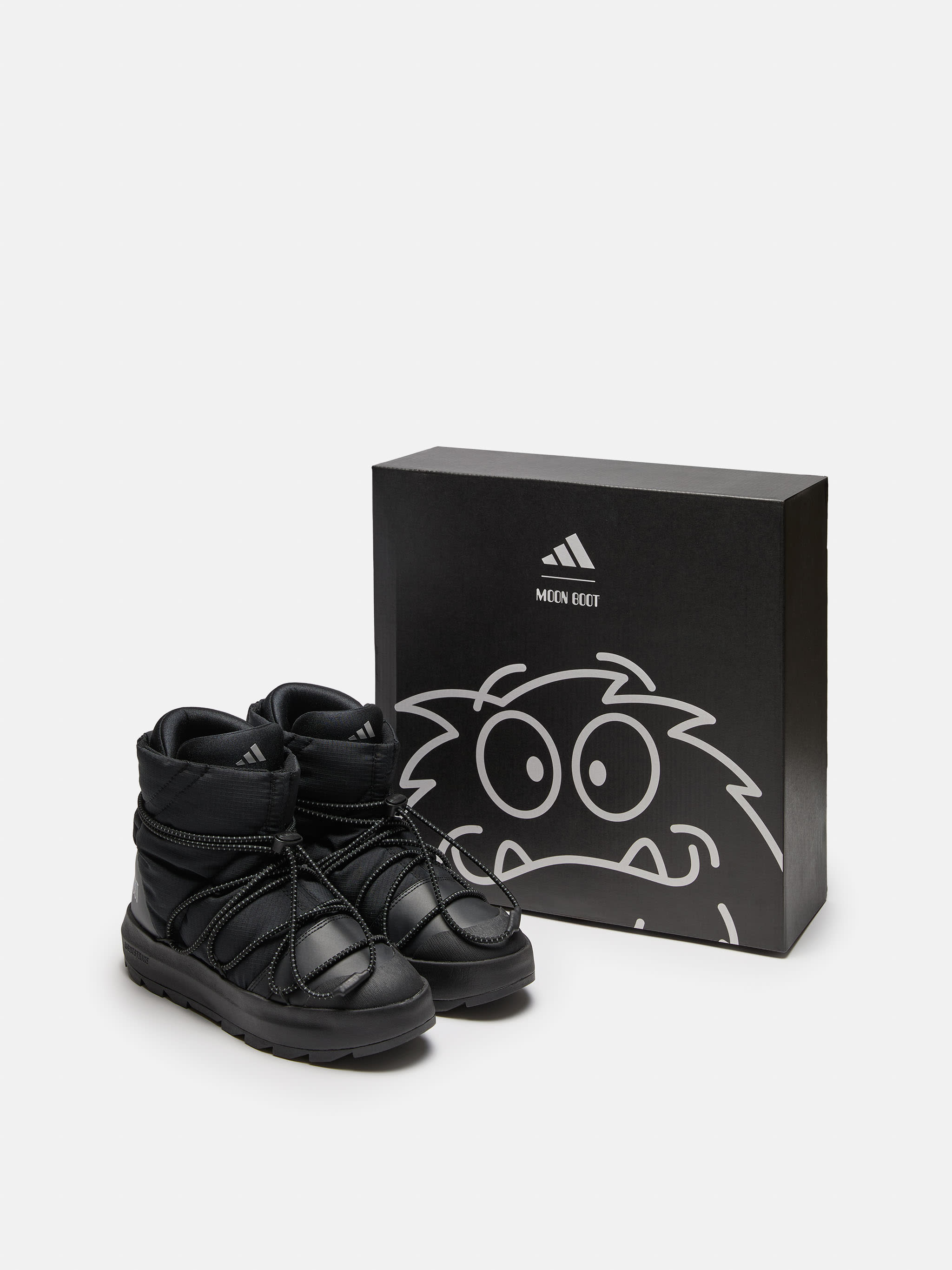 ADIDAS X MOON BOOT SCHWARZ ACE MITTELTIEFE SNEAKERS