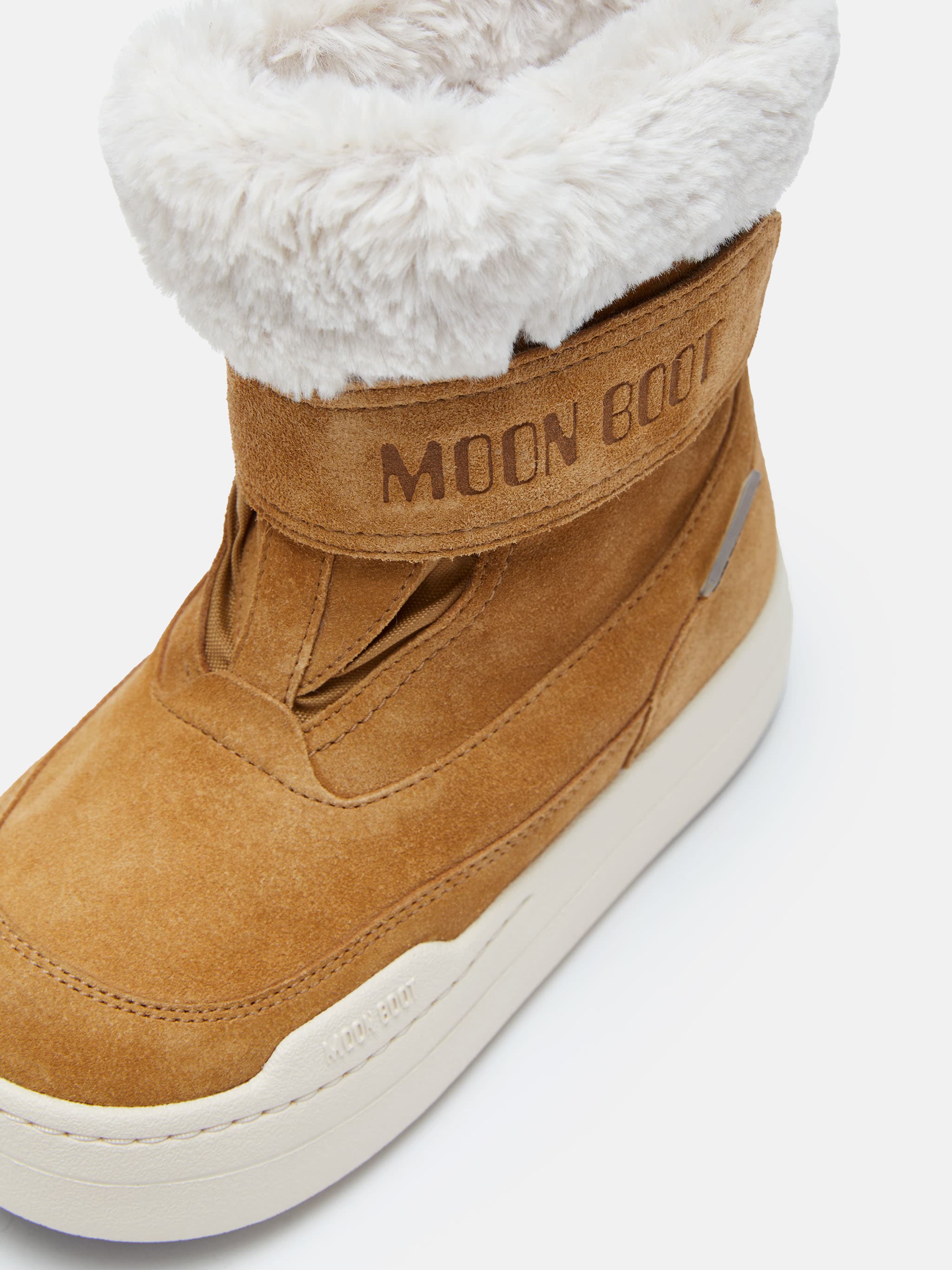 JUNIOR PARK STRAP BROWN SUEDE STIEFEL