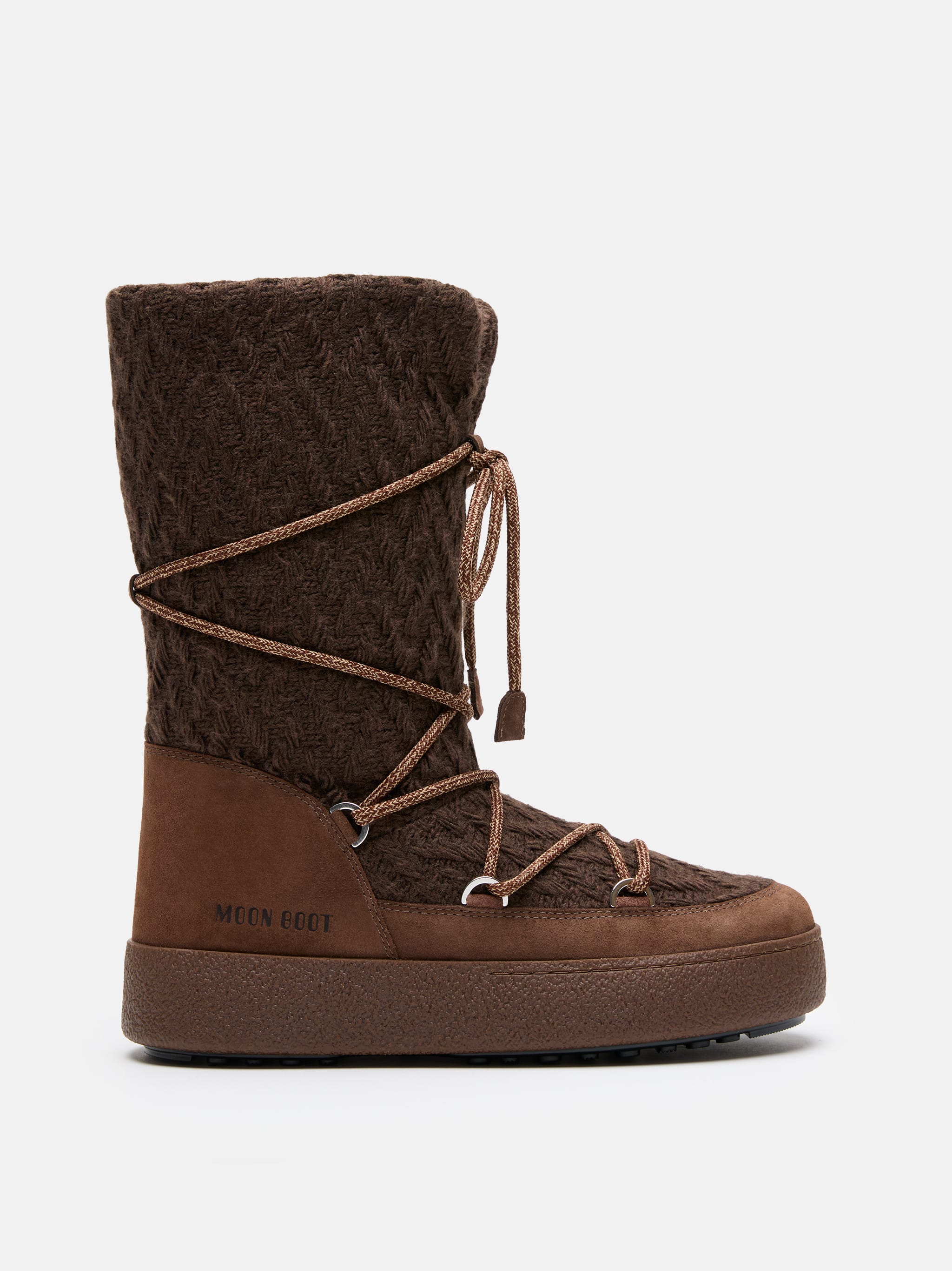 MOON BOOT X GUEST IN RESIDENCE LTRACK COCOA STRICKTEN STIEFEL
