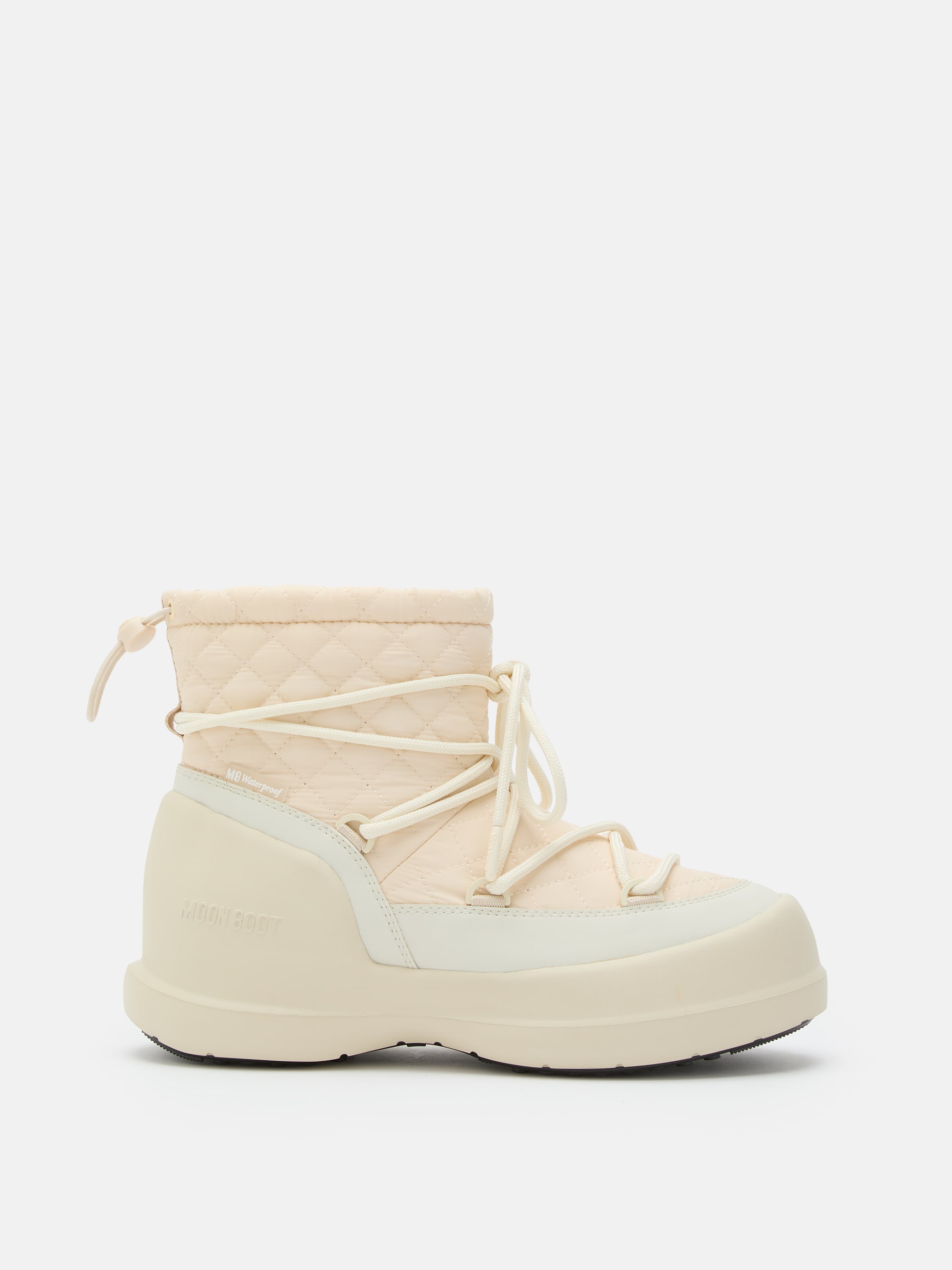 MEZZALUNA MITTELER CREAM GEQUILTBTE STIEFEL