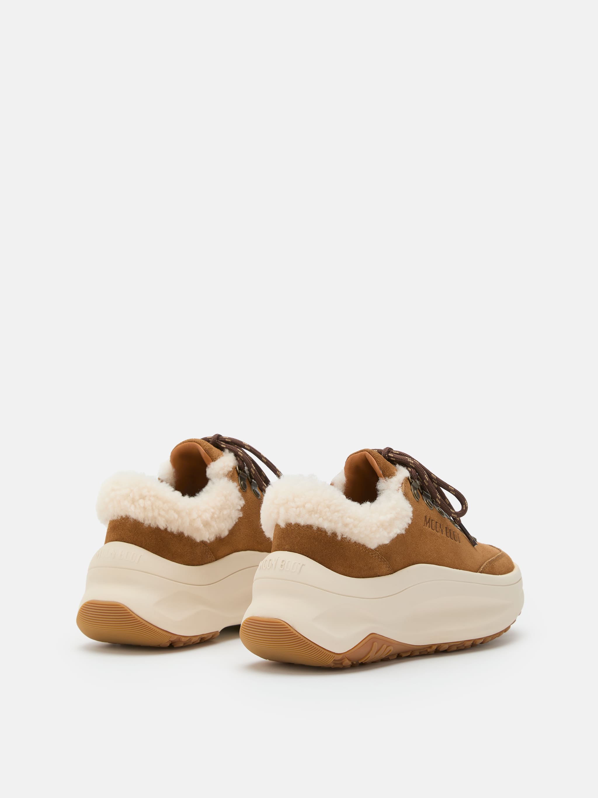 MOON247 CITY BROWN SCHAFWOLL-SNEAKERS