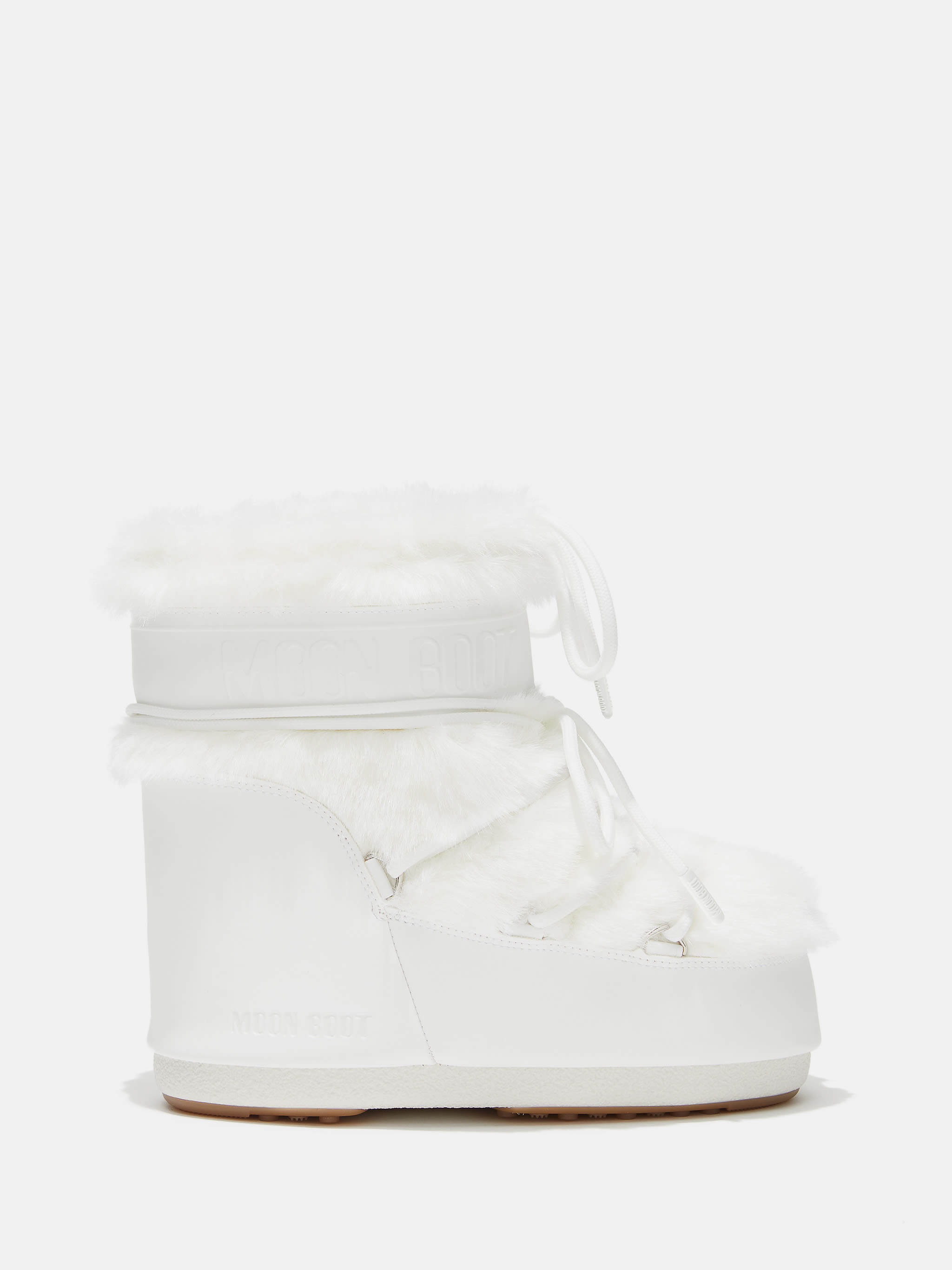 ICON LOW WEISS KUNSTWOLLEN-BOOTS