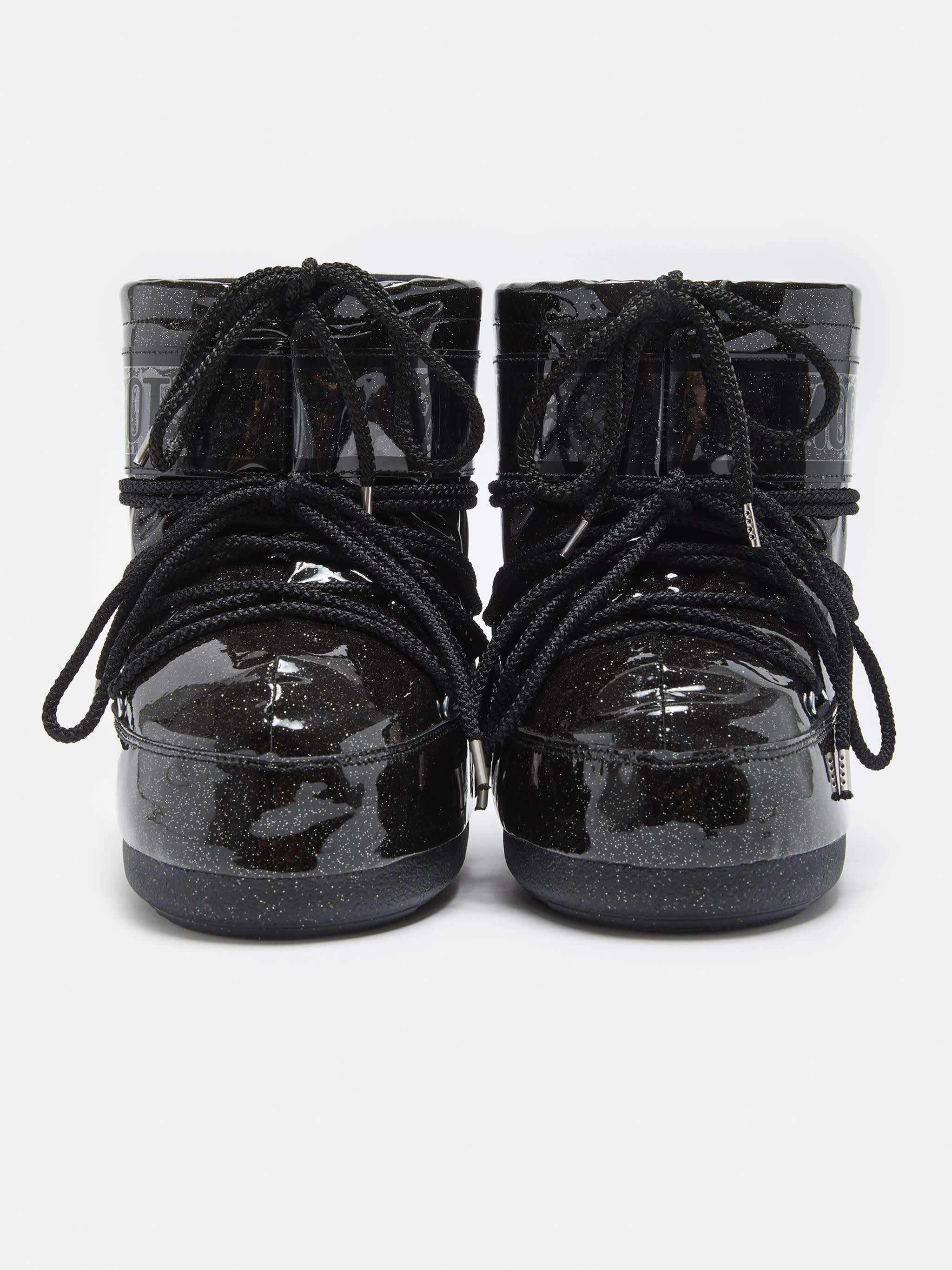 ICON NIEDRIGE SCHWARZE GLITTERSTIEFEL