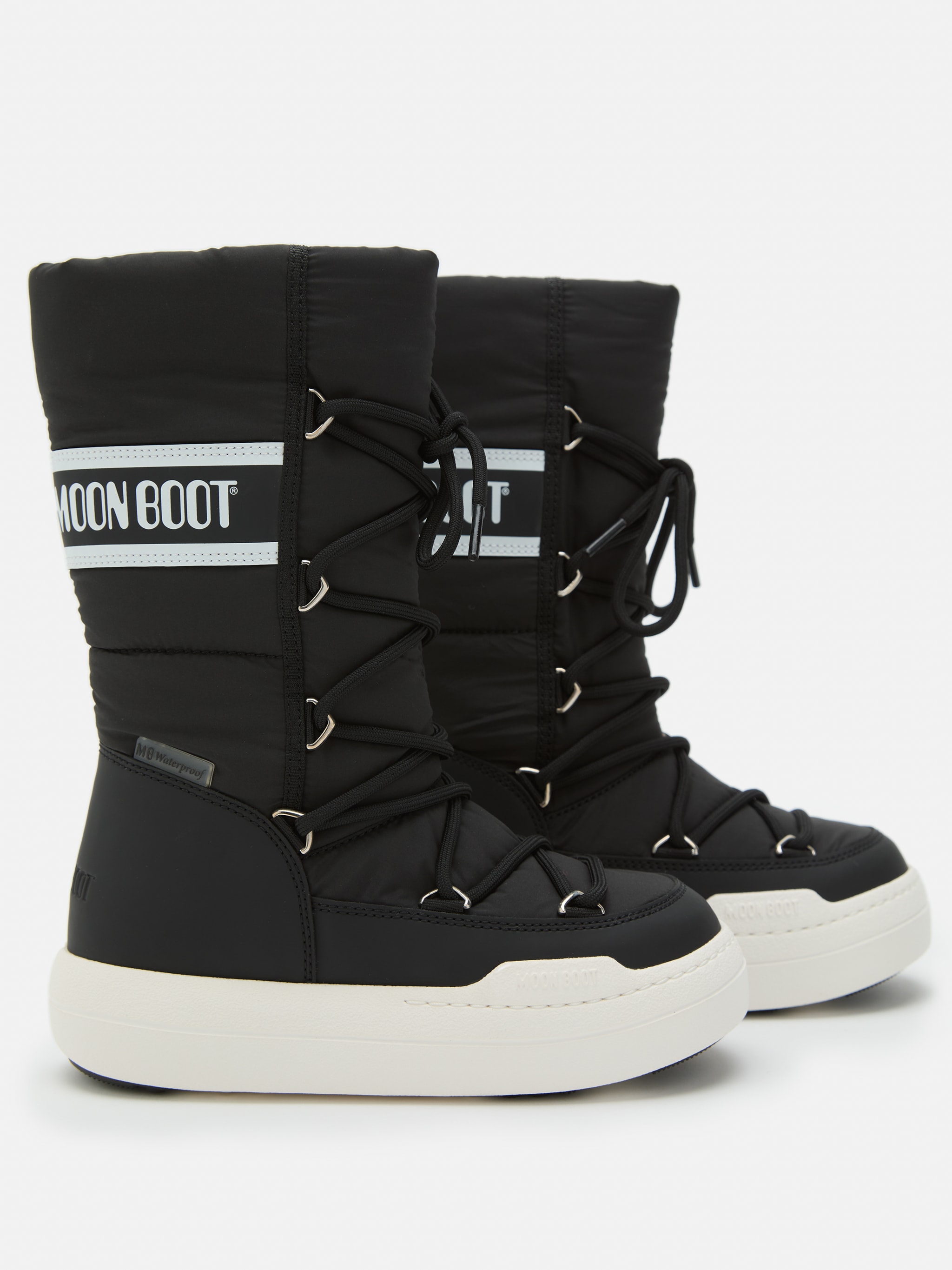 JUNIOR PARK SCHWARZE TUBE-SCHLEIFEN-BOOTS