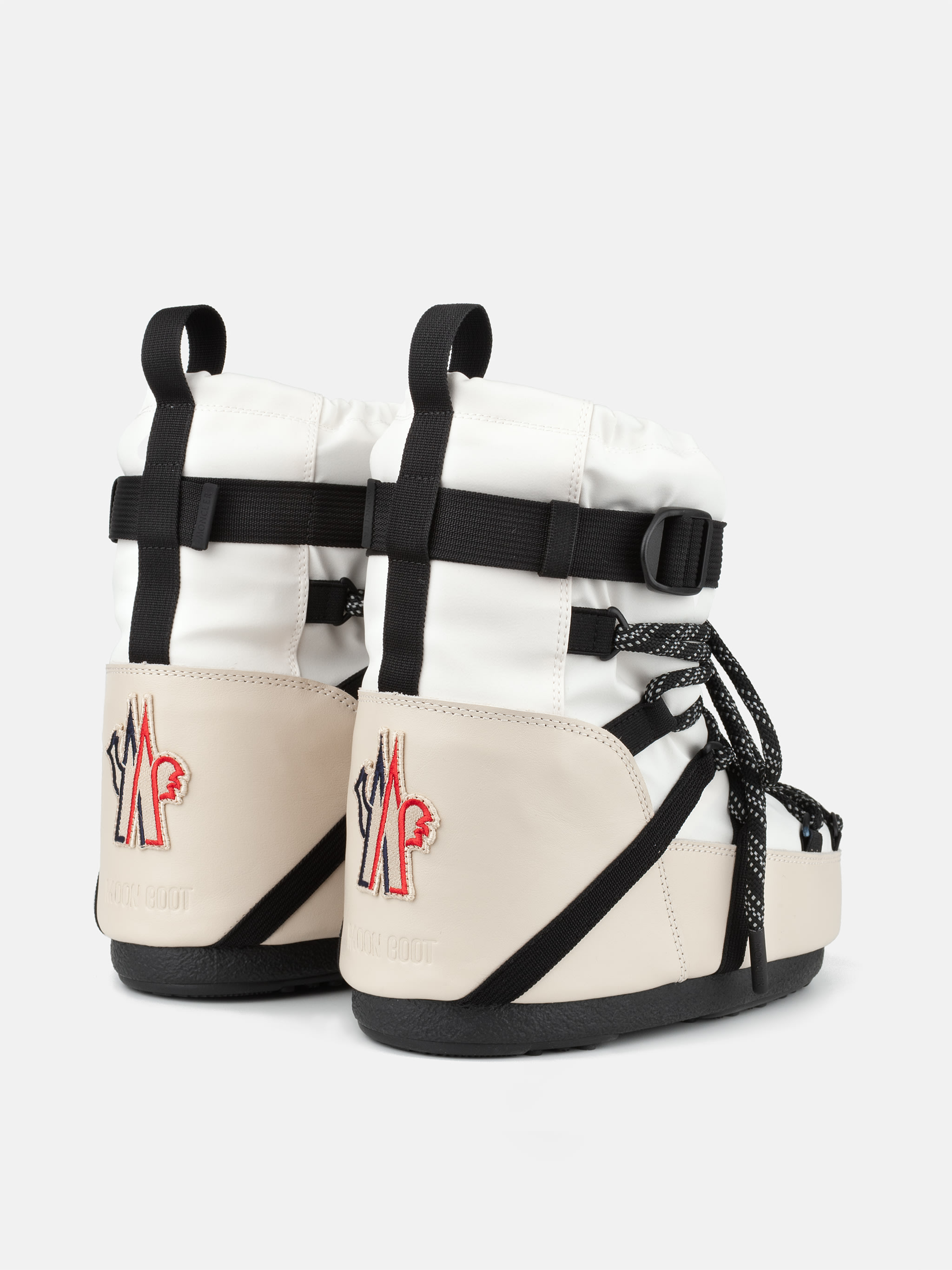 MOON BOOT X MONCLER GRENOBLE ICON LOW WEIßE STIEFEL