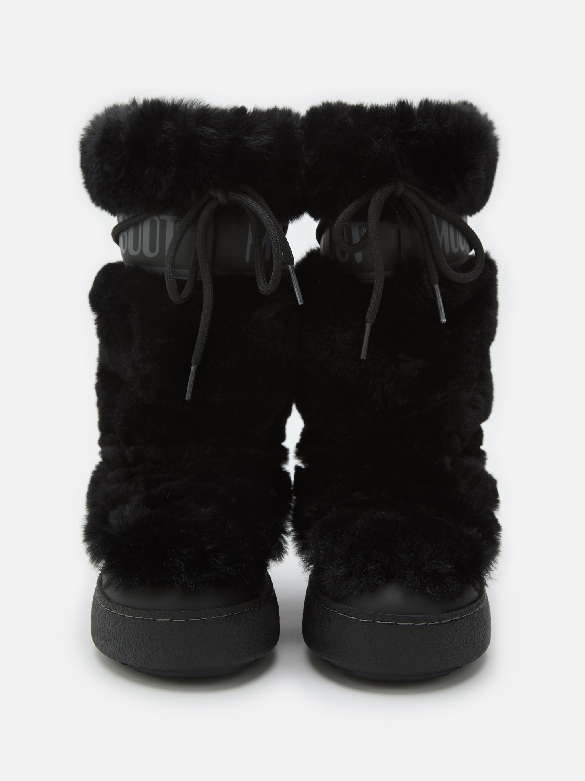 LTRACK SCHWARZE KUNSTFELL-HOHE STIEFEL