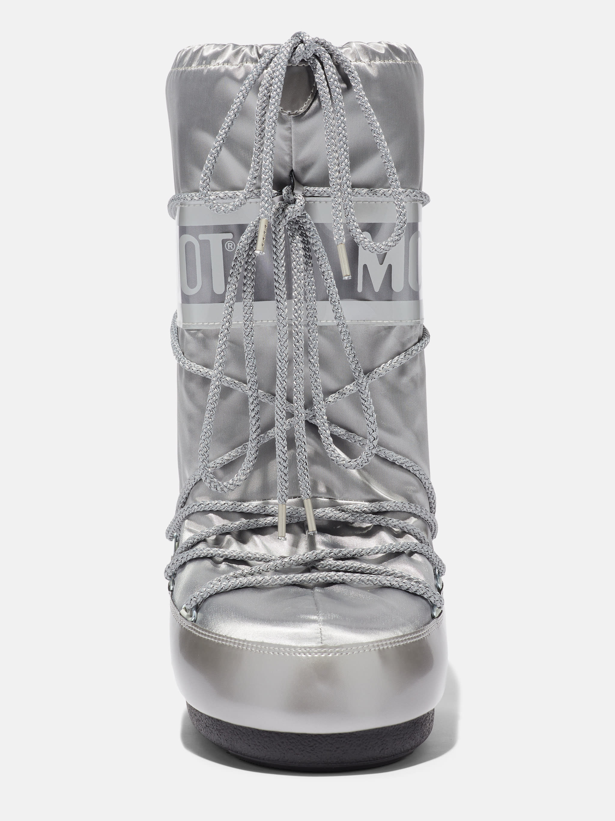 ICON GLANCE SILBER SATIN STIEFEL