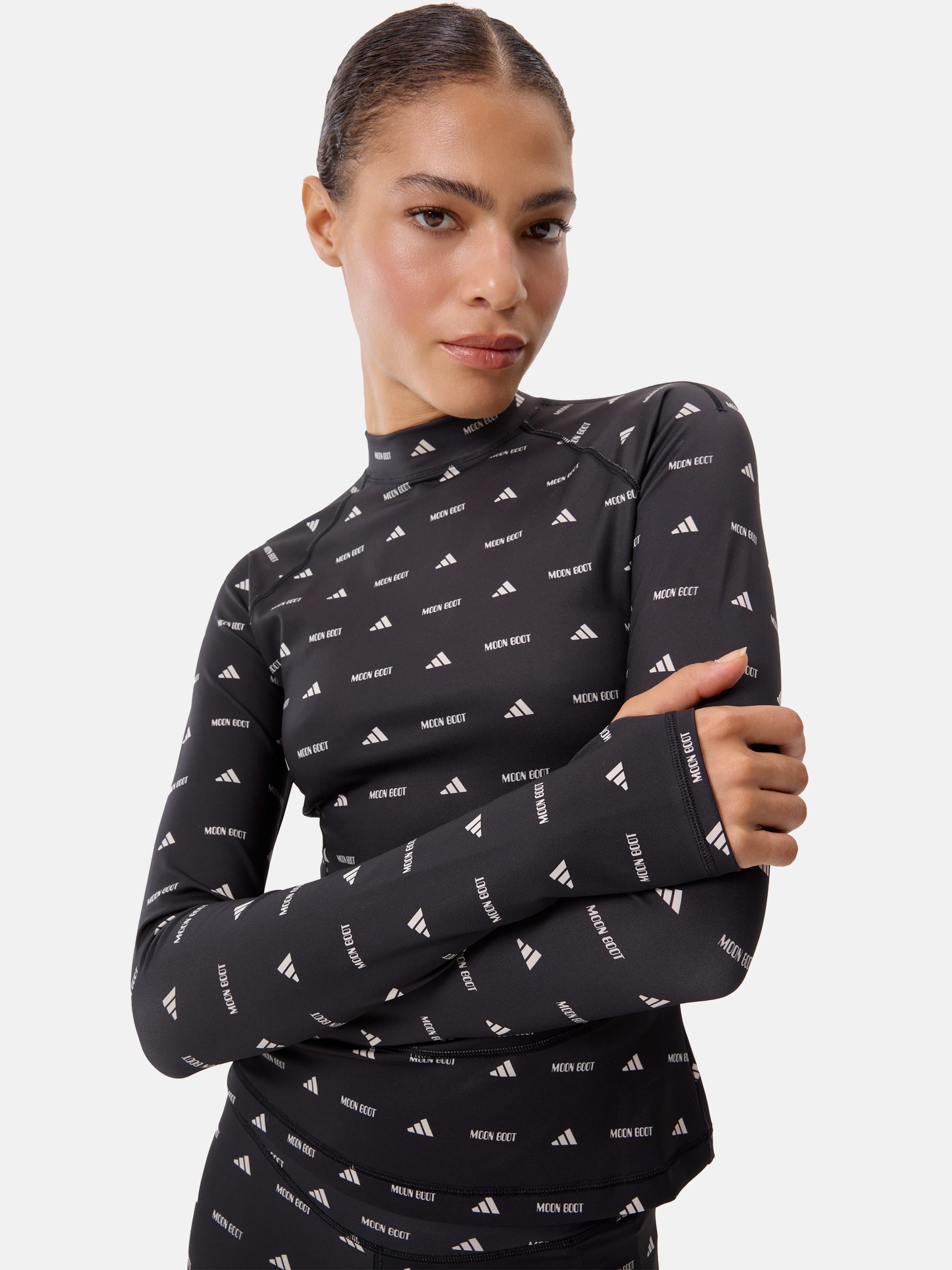 ADIDAS X MOON BOOT SCHWARZ LANGARM-TRIKOT