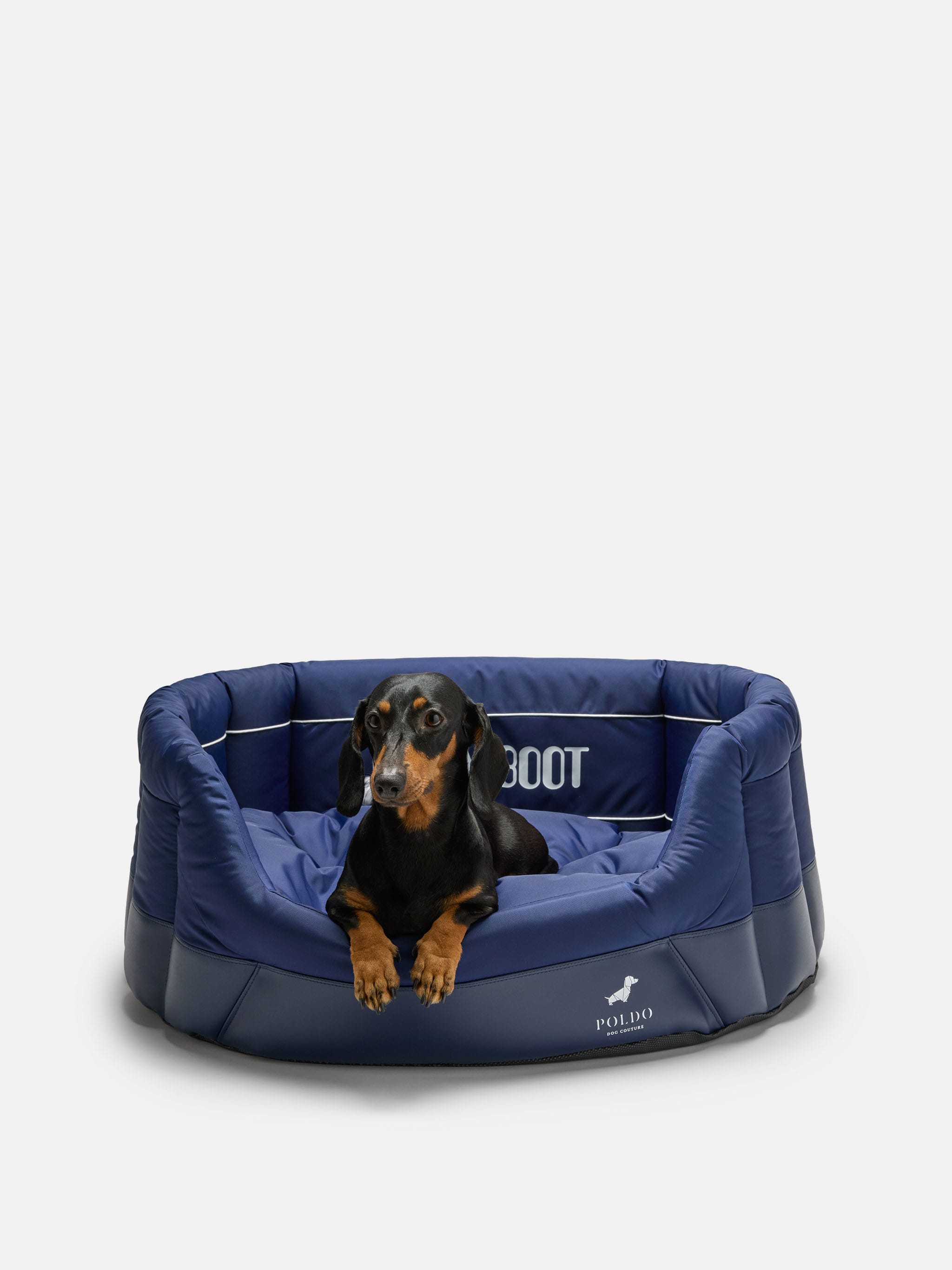 MOON BOOT X POLDO DOG COUTURE BLAU GEPUFFTE HUNDEKUHLE