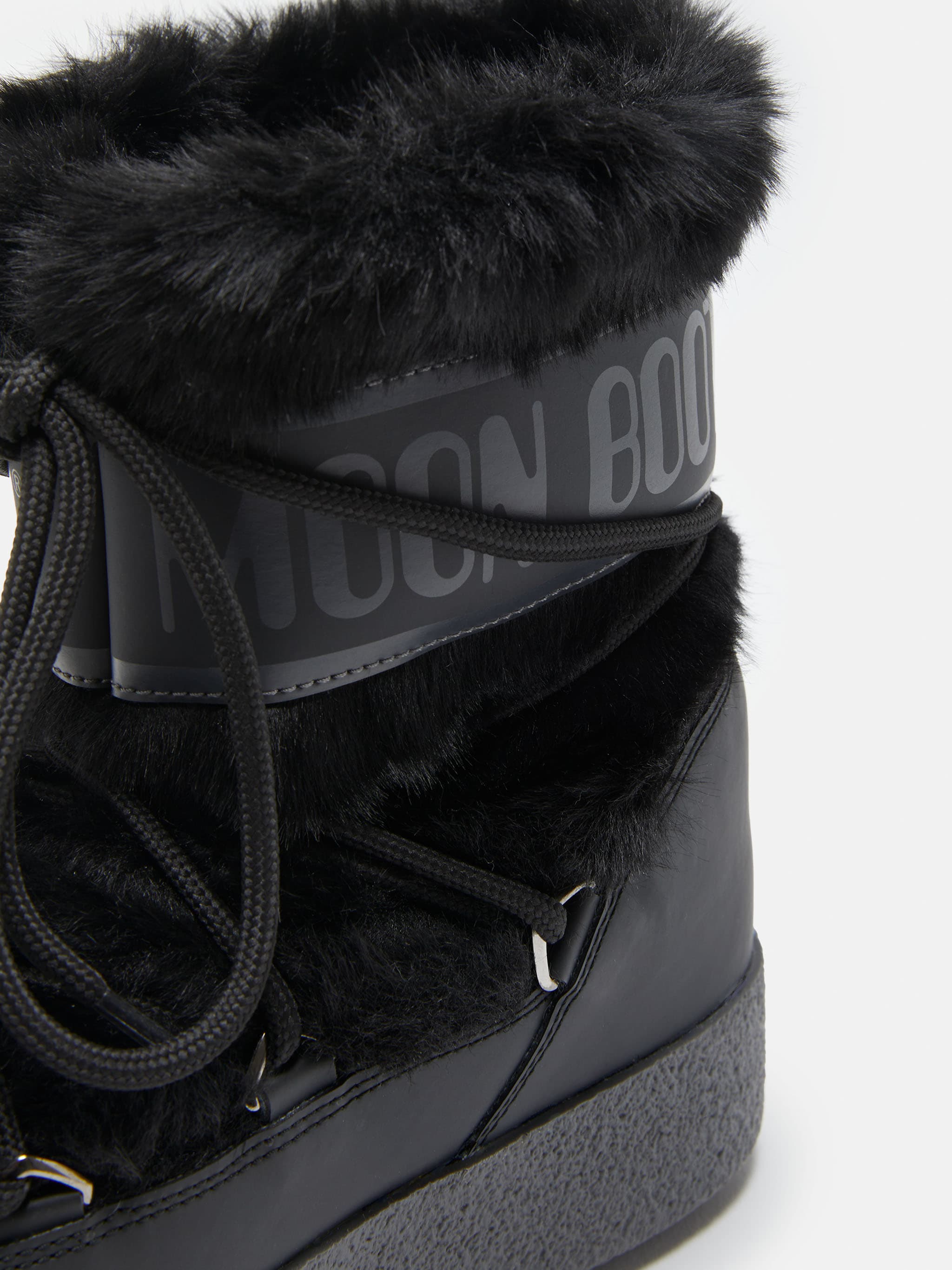 LTRACK NIEDRIG SCHWARZ KUNSTWOLLE STIEFEL