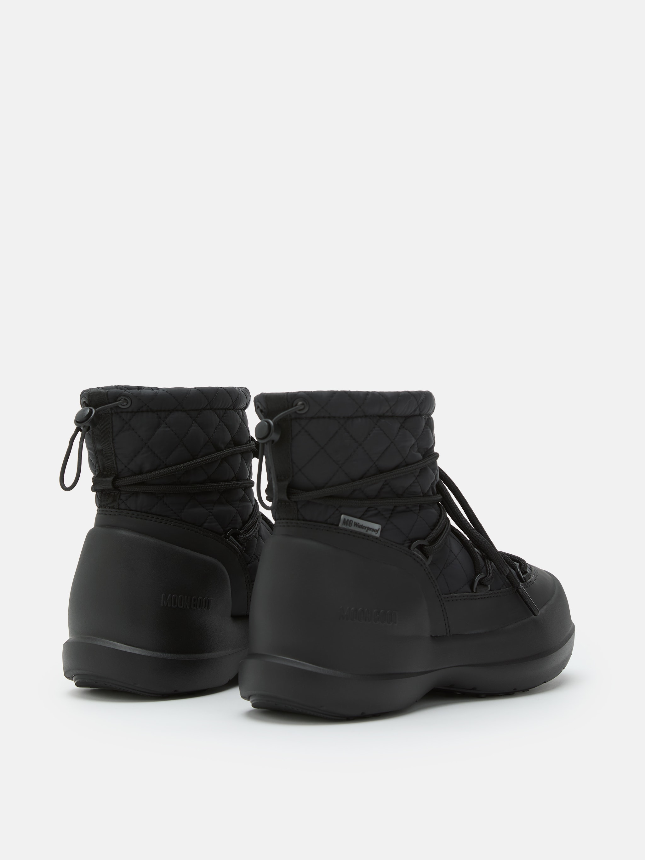 MEZZALUNA MITTELER SCHWARZ GEQUILTBTE STIEFEL