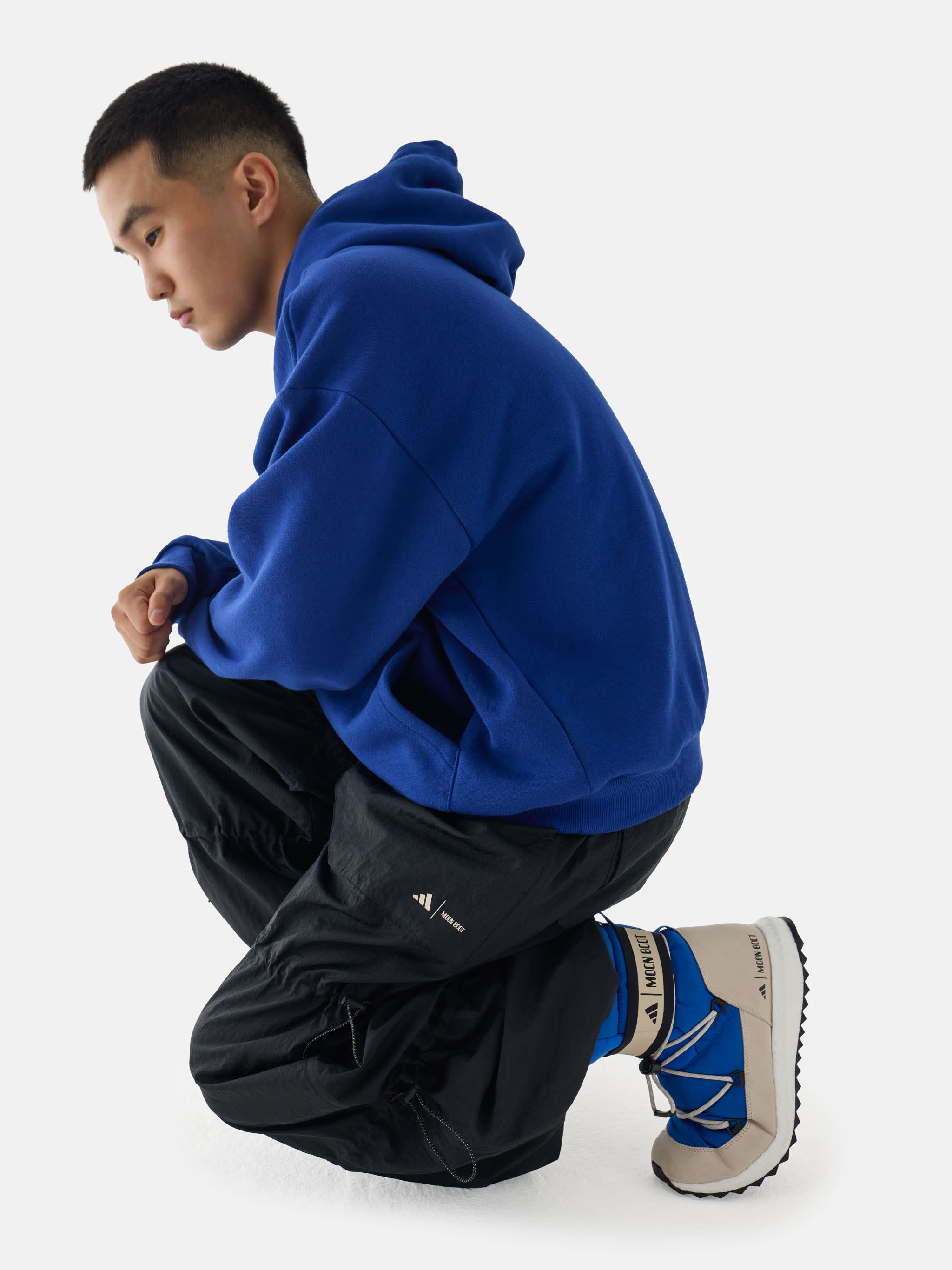 adidas x Moon Boot Moonboost High Blau Sneaker