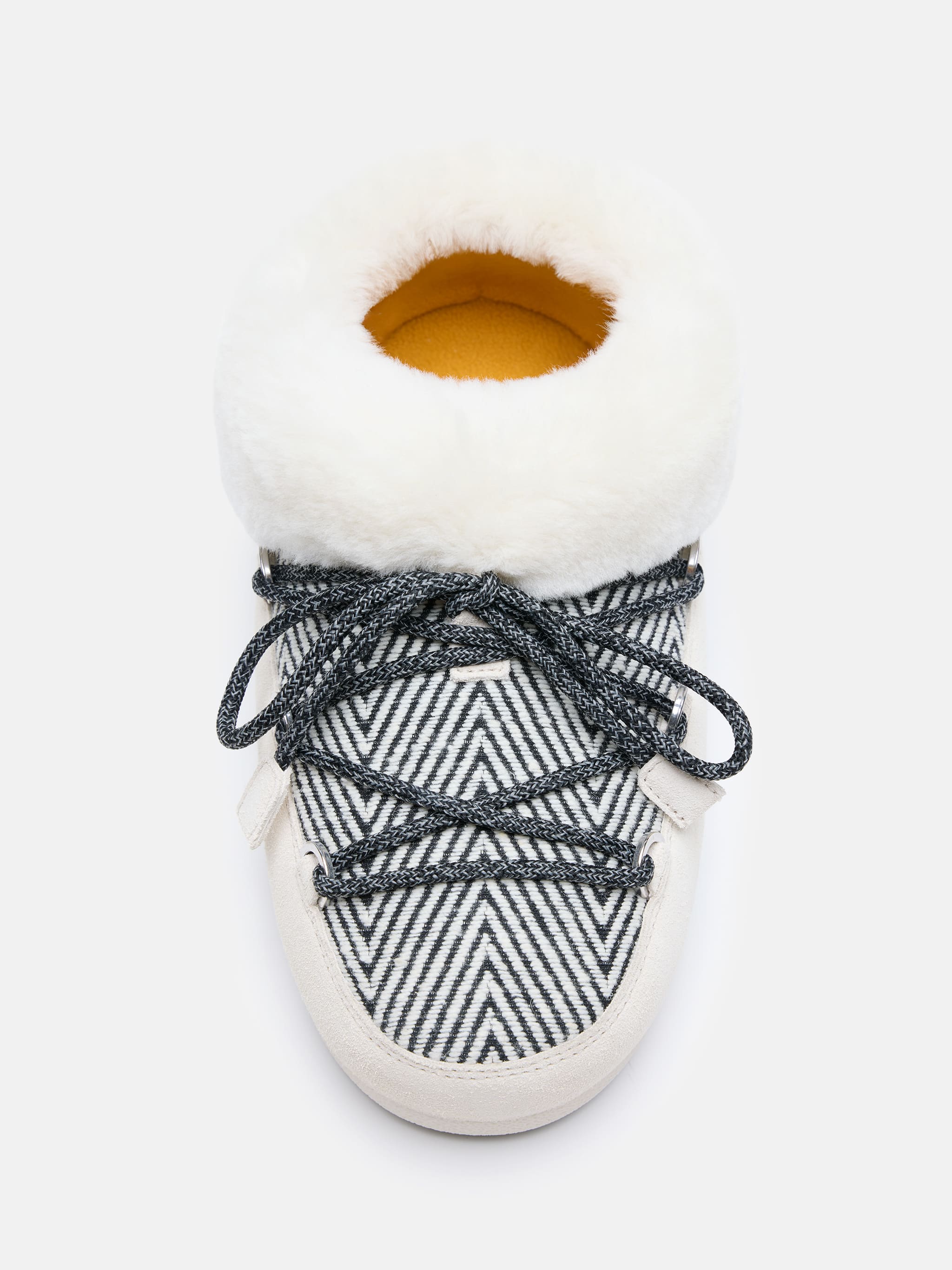 MOON BOOT X GUEST IN RESIDENCE EVX CHALET WEIßER SAND FAUX-BAUMWOLLE MULLEN